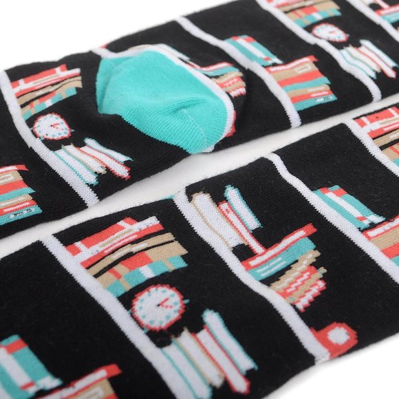 Men's Book Shelves Novelty Socks - Picture 3 of 4